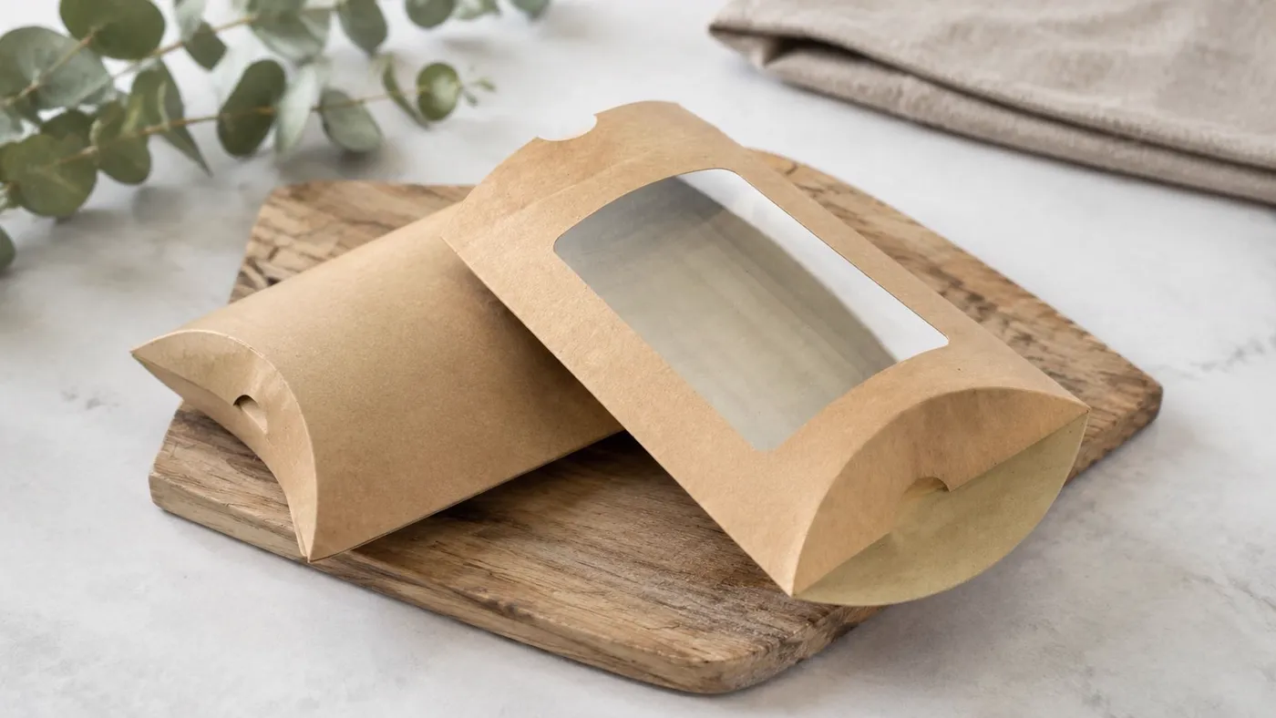 Kraft Pillow Boxes