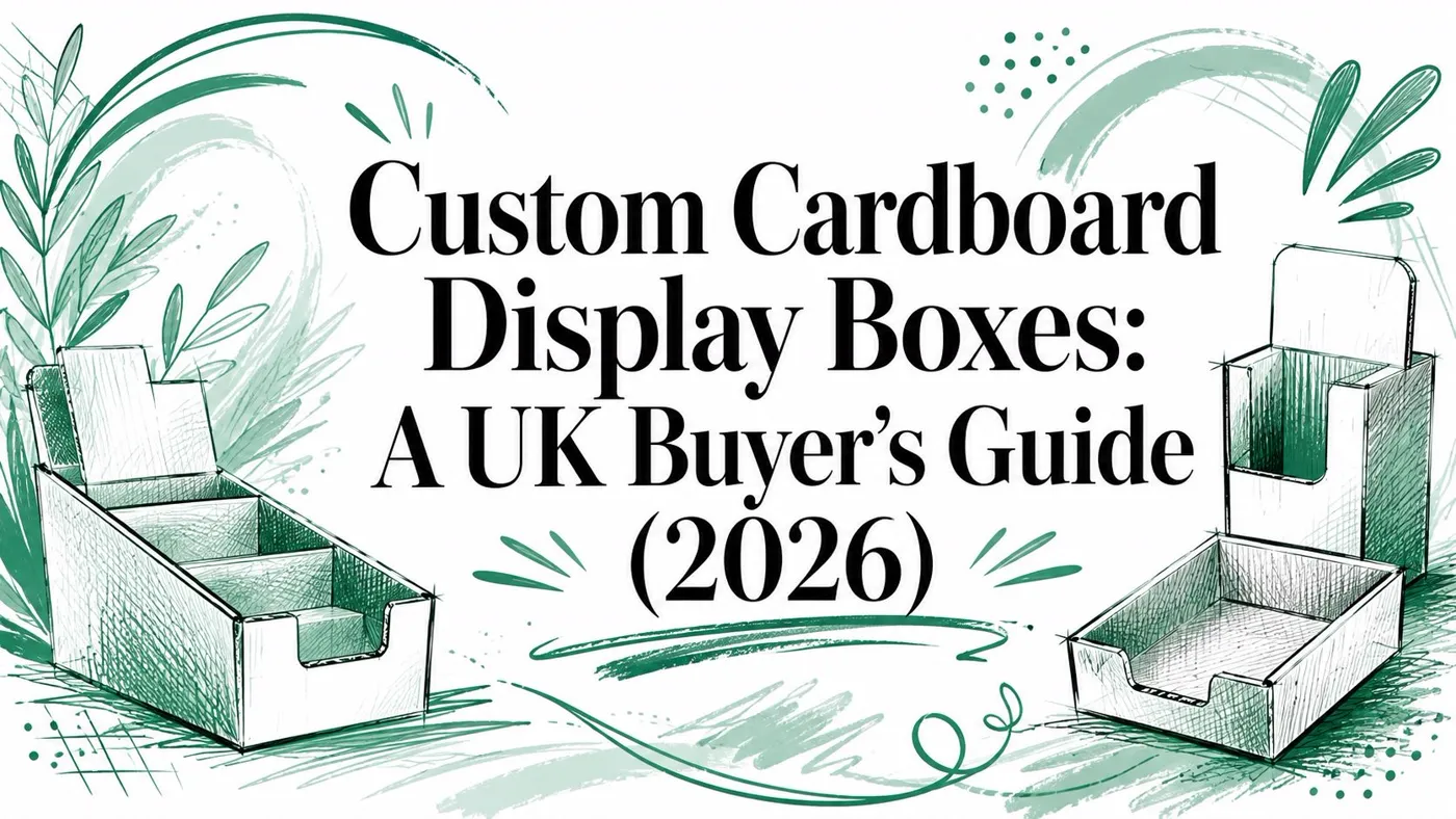 Custom Cardboard Display Boxes: A UK Buyer's Guide (2026) — Packaging Panda blog post