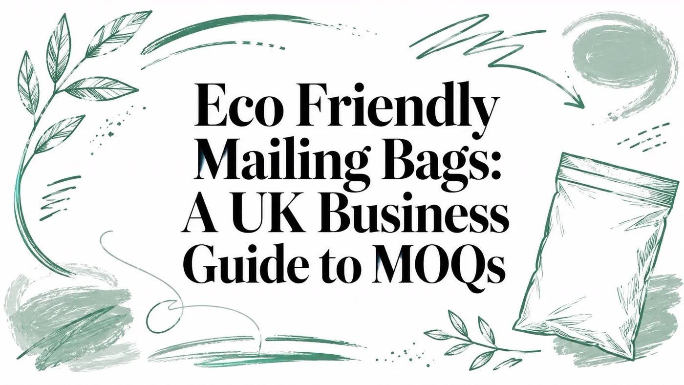 Eco Friendly Mailing Bags: A UK Business Guide to MOQs — Packaging Panda blog cover image
