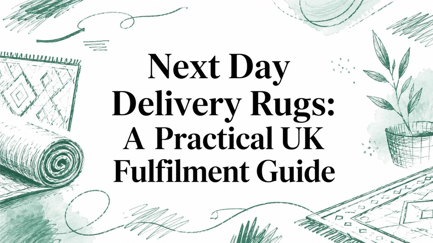Next Day Delivery Rugs: A Practical UK Fulfilment Guide — Packaging Panda blog cover image