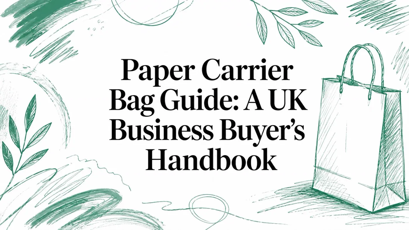 Paper Carrier Bag Guide: A UK Business Buyer's Handbook — Packaging Panda blog cover image