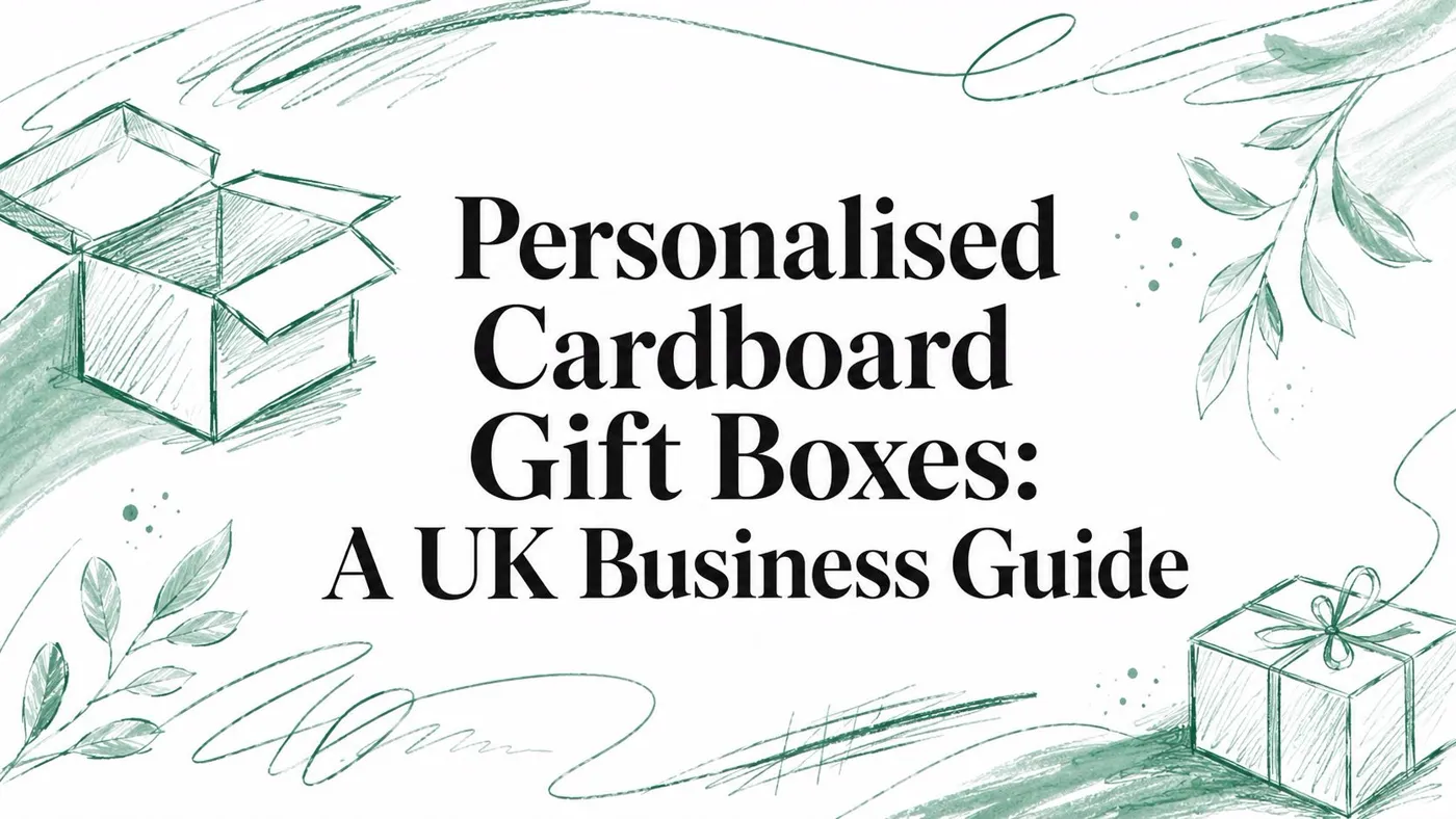 Personalised Cardboard Gift Boxes: A UK Business Guide — Packaging Panda blog cover image