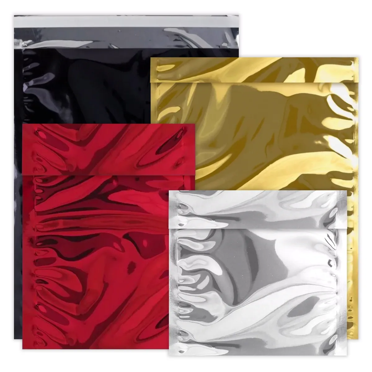 Gloss Metallic Foil Bags — Mailers wholesale from Packaging Panda