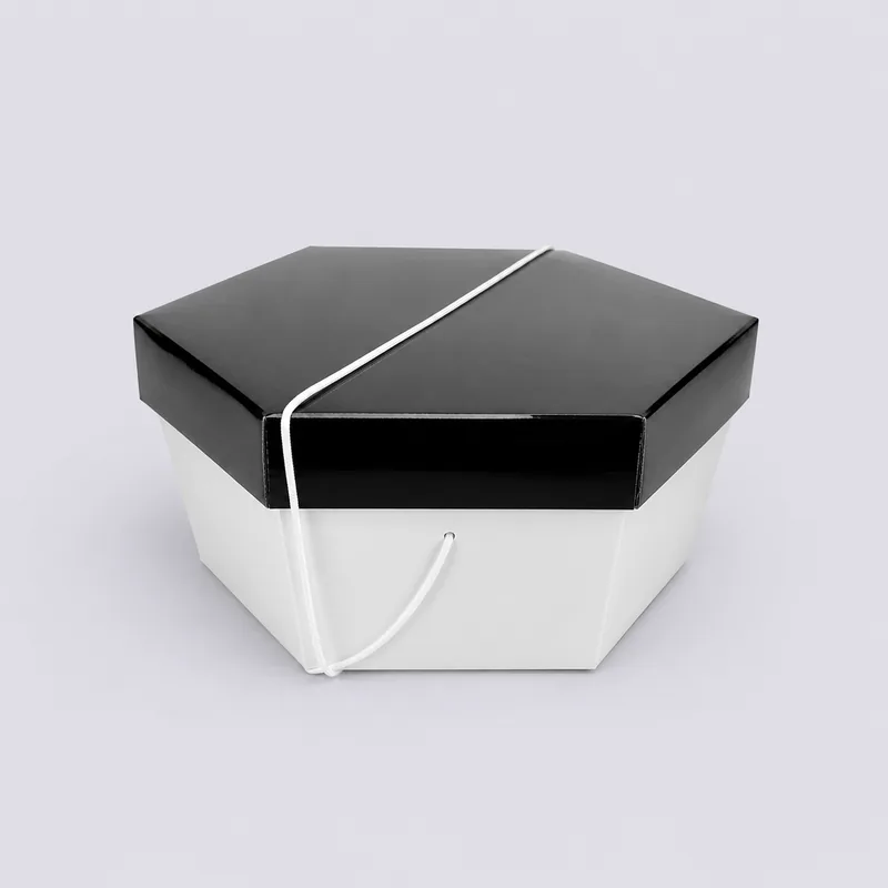 Black Lid and White Base Hat Boxes — related packaging product