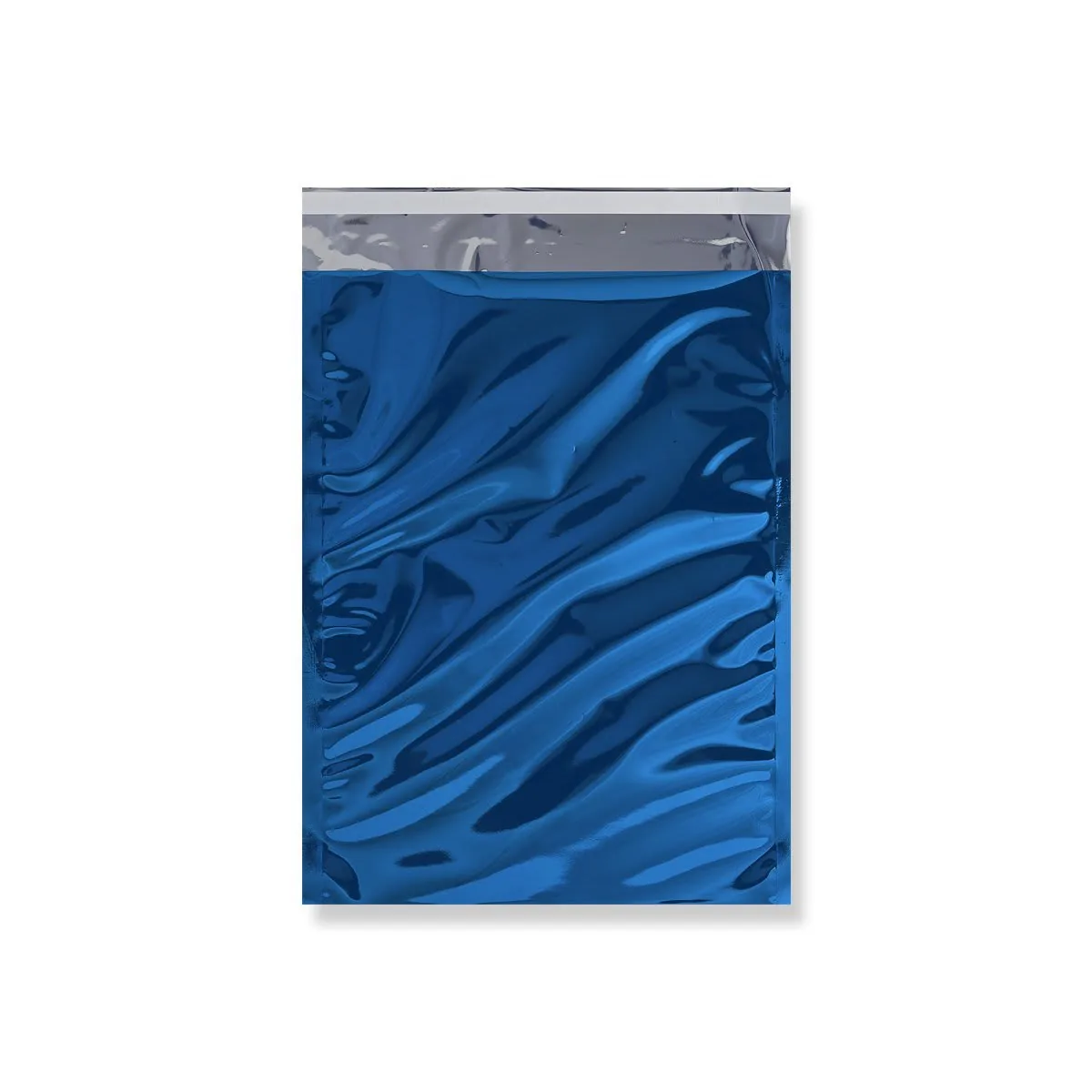 Blue Gloss Metallic Foil Bags Peel & Seal — Gloss Metallic Foil Bags wholesale from Packaging Panda