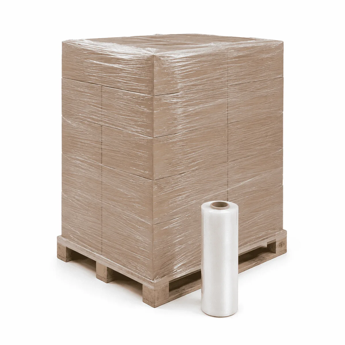 By the Pallet Flush Core Pallet Wrap — wholesale by the pallet flush core pallet wrap from Packaging Panda