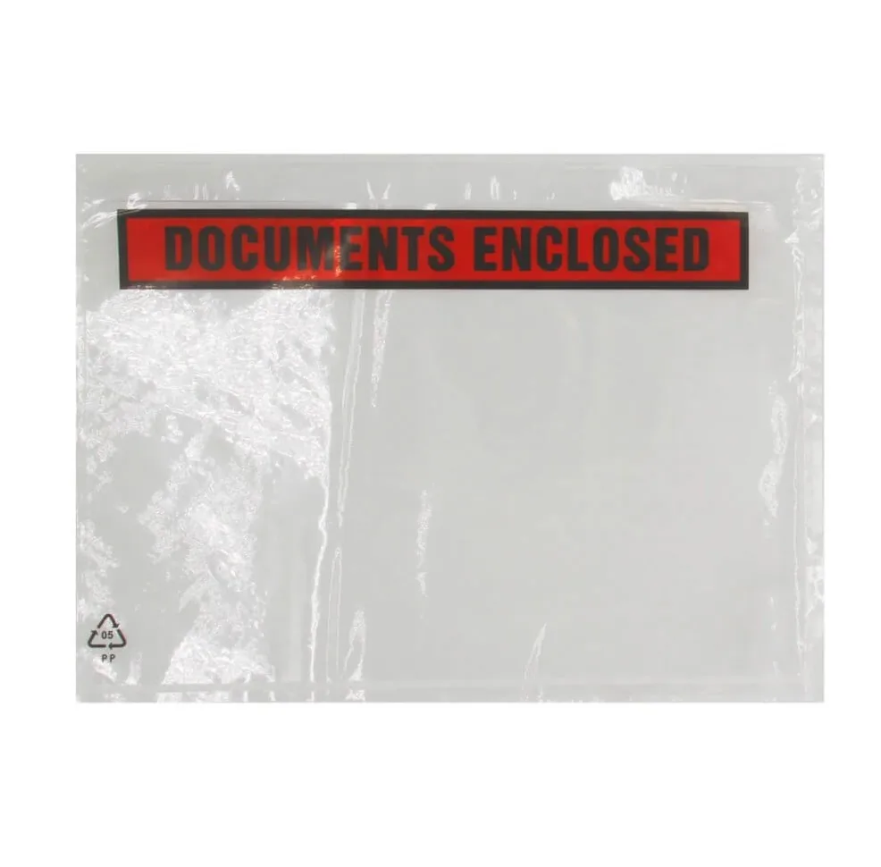 Clear Printed Document Wallets