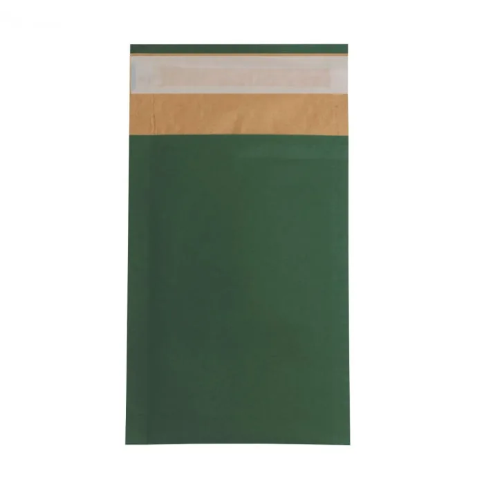 Dark Green Eco Friendly Paper Padded Bags — Colour Kraft Honeycomb Eco Bags wholesale from Packaging Panda
