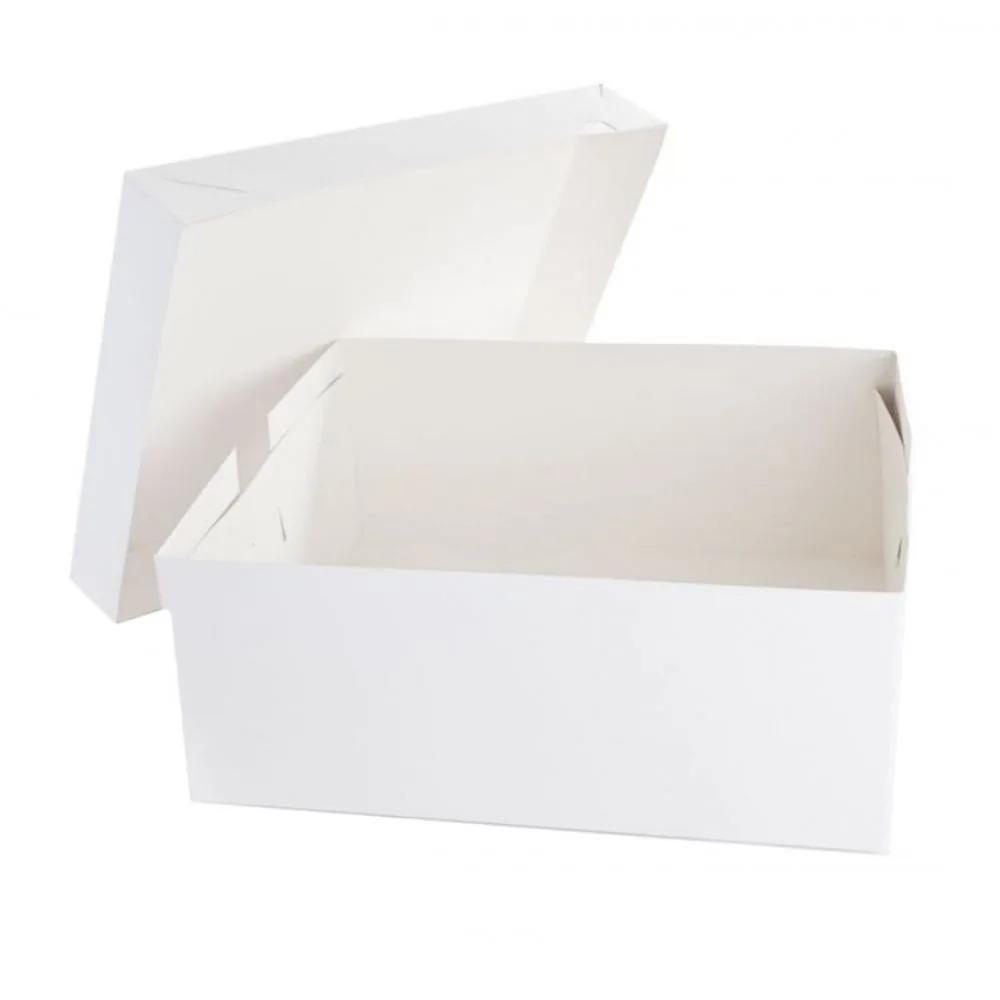 Deep White Oblong Cake Boxes | Cake and Bakery Supplies Deep White Oblong Cake Boxes — Cake and Bakery Supplies wholesale from Packaging Panda
