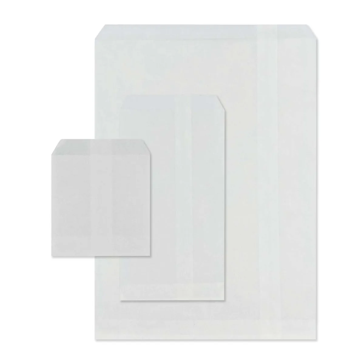 Flush Top Glassine Bags 60GSM — Eco Friendly Packaging wholesale from Packaging Panda