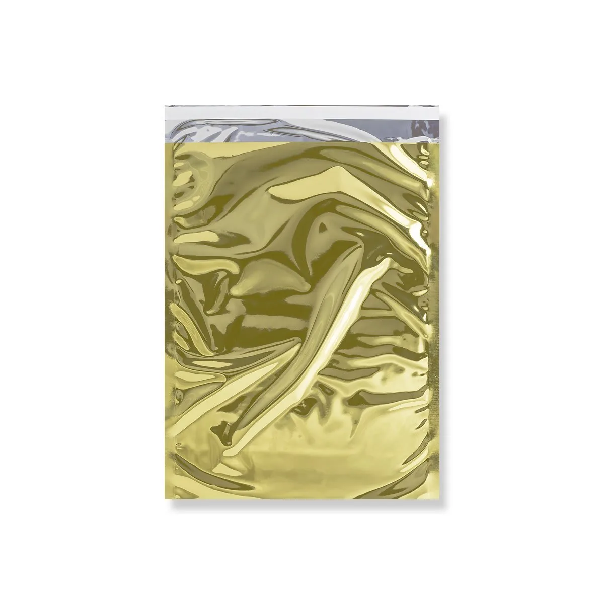 Gold Gloss Metallic Foil Bags Peel & Seal — Gloss Metallic Foil Bags wholesale from Packaging Panda