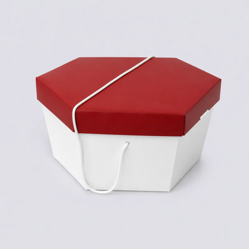 Red Lid and White Base Hat Boxes — related packaging product
