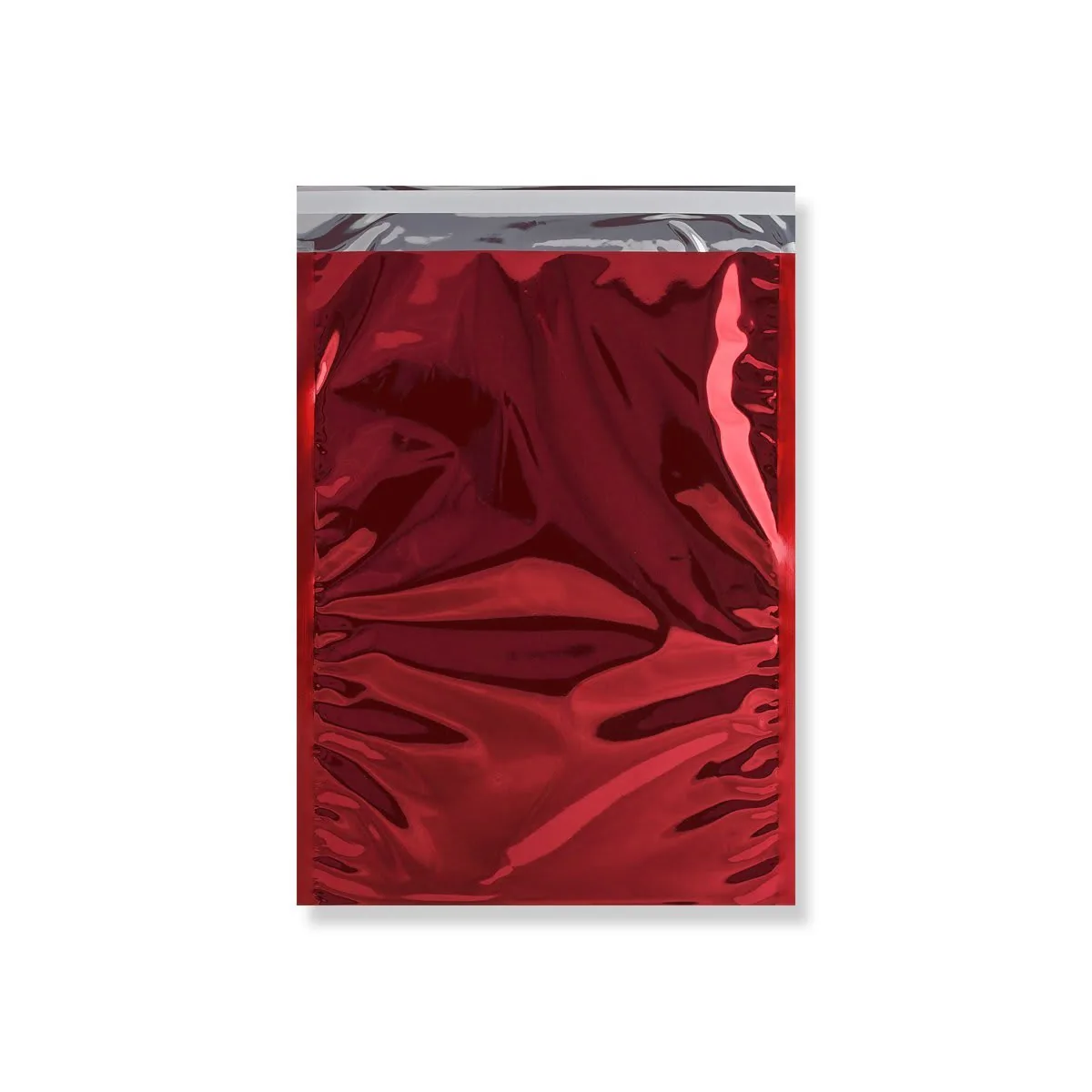 Red Gloss Metallic Foil Bags Peel & Seal — Gloss Metallic Foil Bags wholesale from Packaging Panda