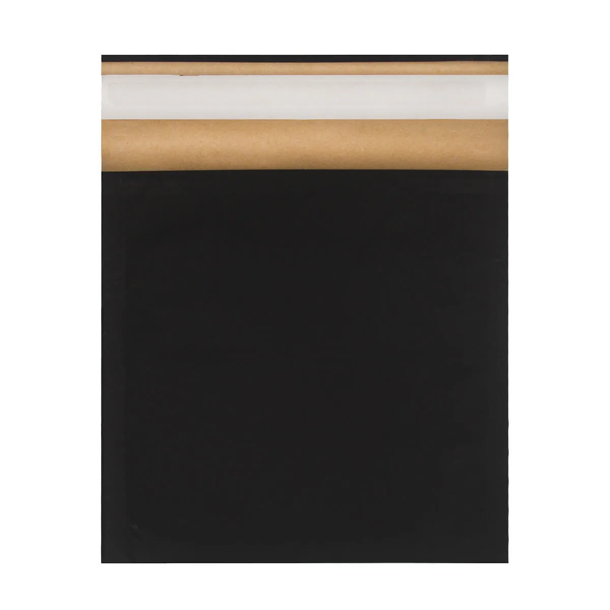 Black Eco Friendly Paper Padded Bags — Black — 190gsm — 165 × 180 mm