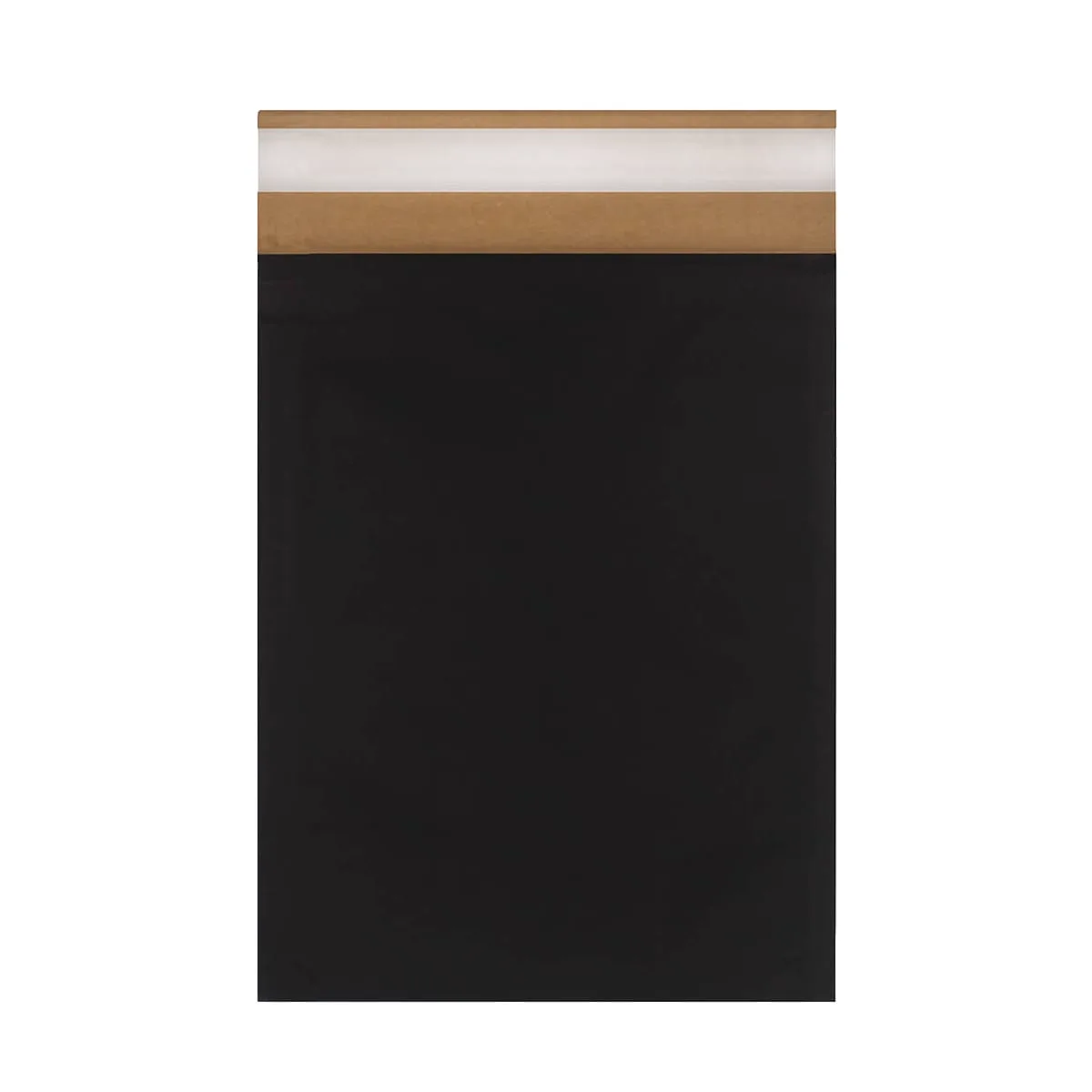 Black Eco Friendly Paper Padded Bags — Black — 190gsm — 240 × 340 mm