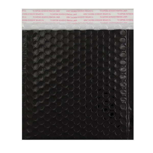 Black Gloss Metallic Bubble Bag — Black Gloss Bubble Bag — 165 × 165 × 165 mm