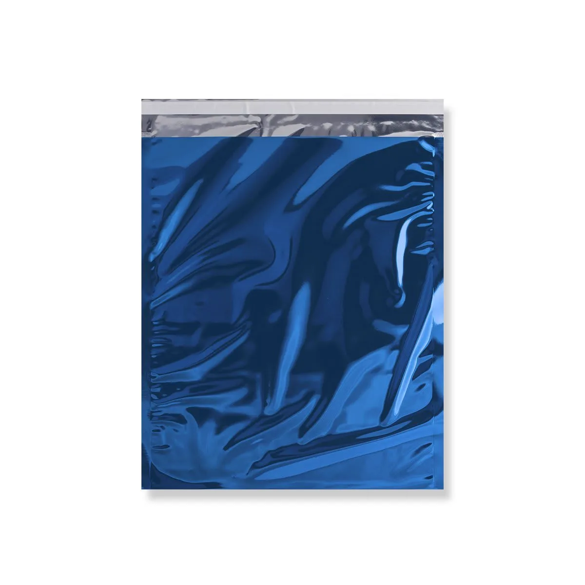 Blue Gloss Metallic Foil Bags Peel & Seal — Blue — 70gsm — 254 × 324 mm