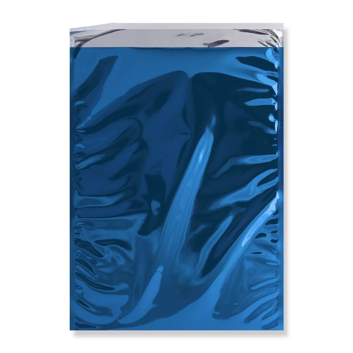 Blue Gloss Metallic Foil Bags Peel & Seal — Blue — 70gsm — 320 × 450 mm