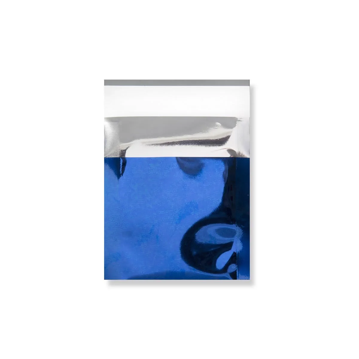 Blue Gloss Metallic Foil Bags Peel & Seal — Blue — 70gsm — 40 × 45 mm