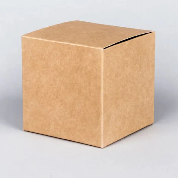 Brown Gift Boxes — 60 × 60 × 60 mm