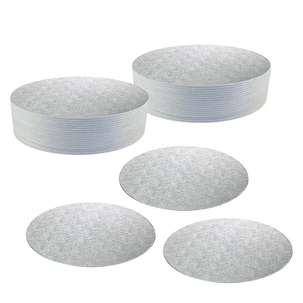 Cake Boards — 10" Silver Cake Boards — Ø 250mm
