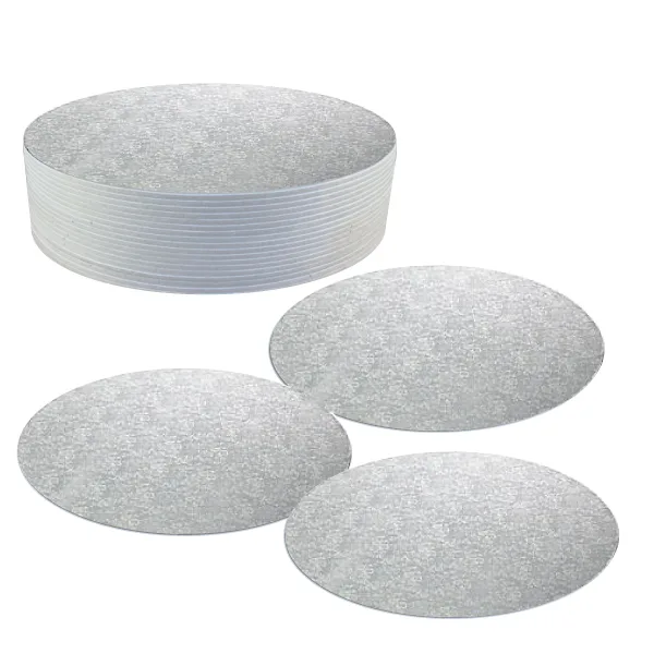 Cake Boards — 12" Silver Cake Boards — Ø 305mm