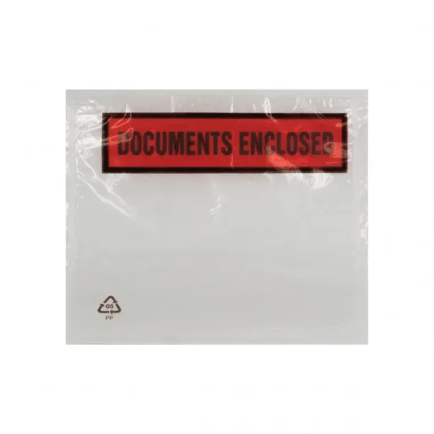 Clear Printed Document Wallets — C6 — 162 × 114 mm