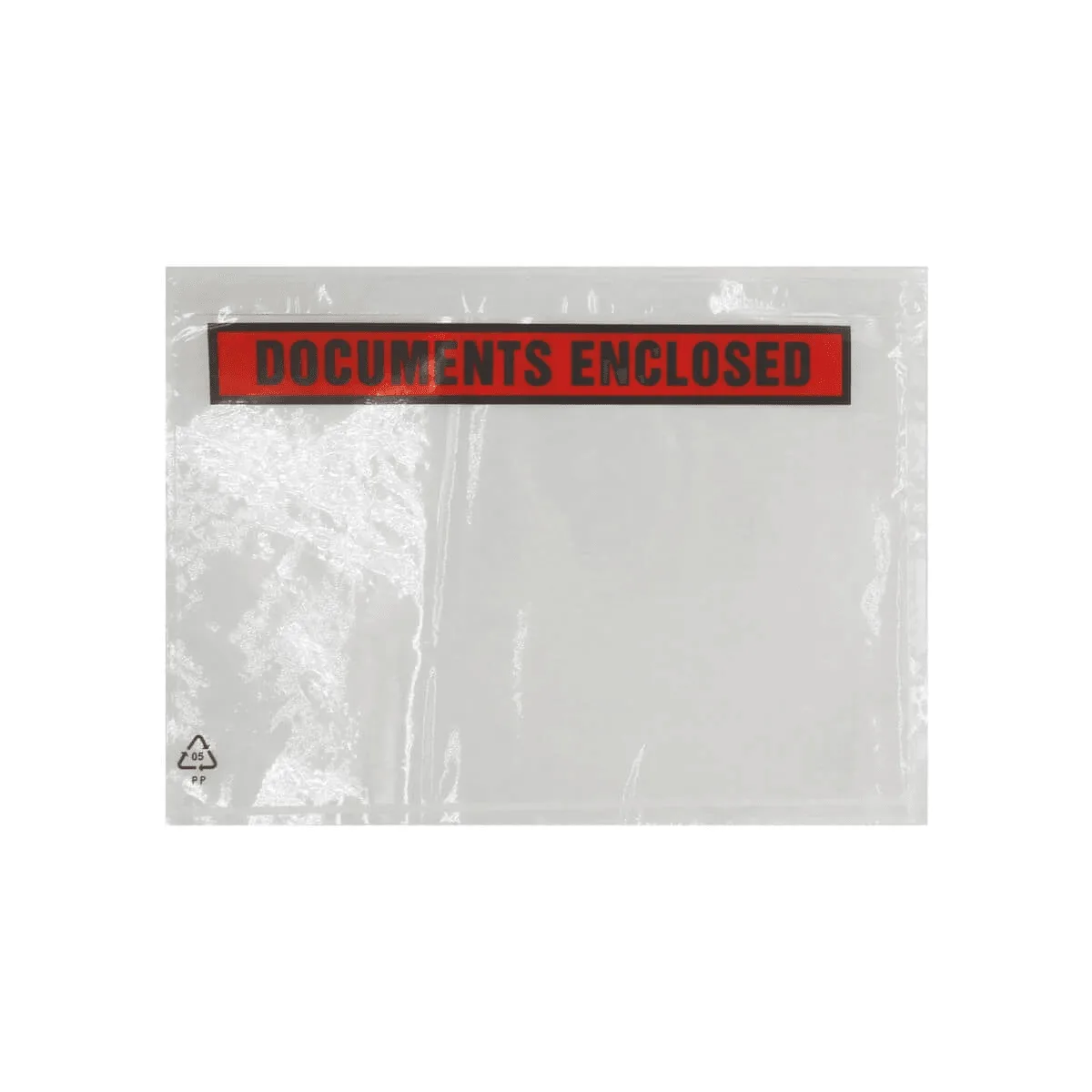 Clear Printed Document Wallets — Large — 315 × 235 mm