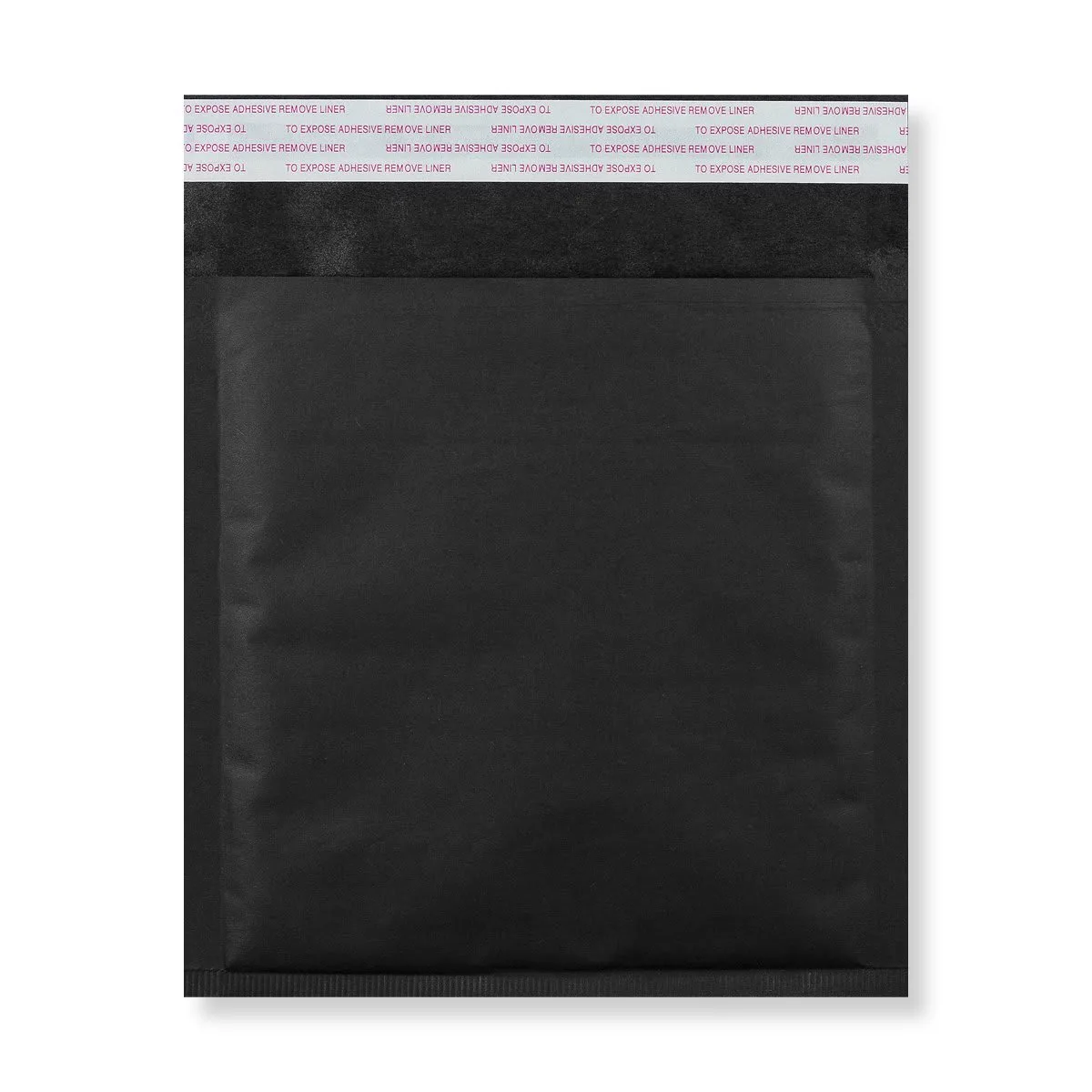 Coloured Kraft Bubble Bags — Black — 170gsm — 230 × 230 mm