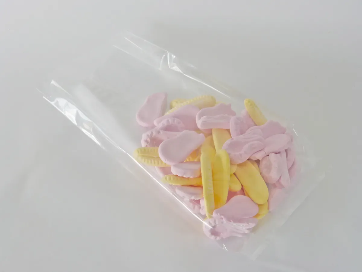 Compostable Cellophane Gusseted Bags — Cellophane Bag With Gusset — 200 × 150 × 305 mm