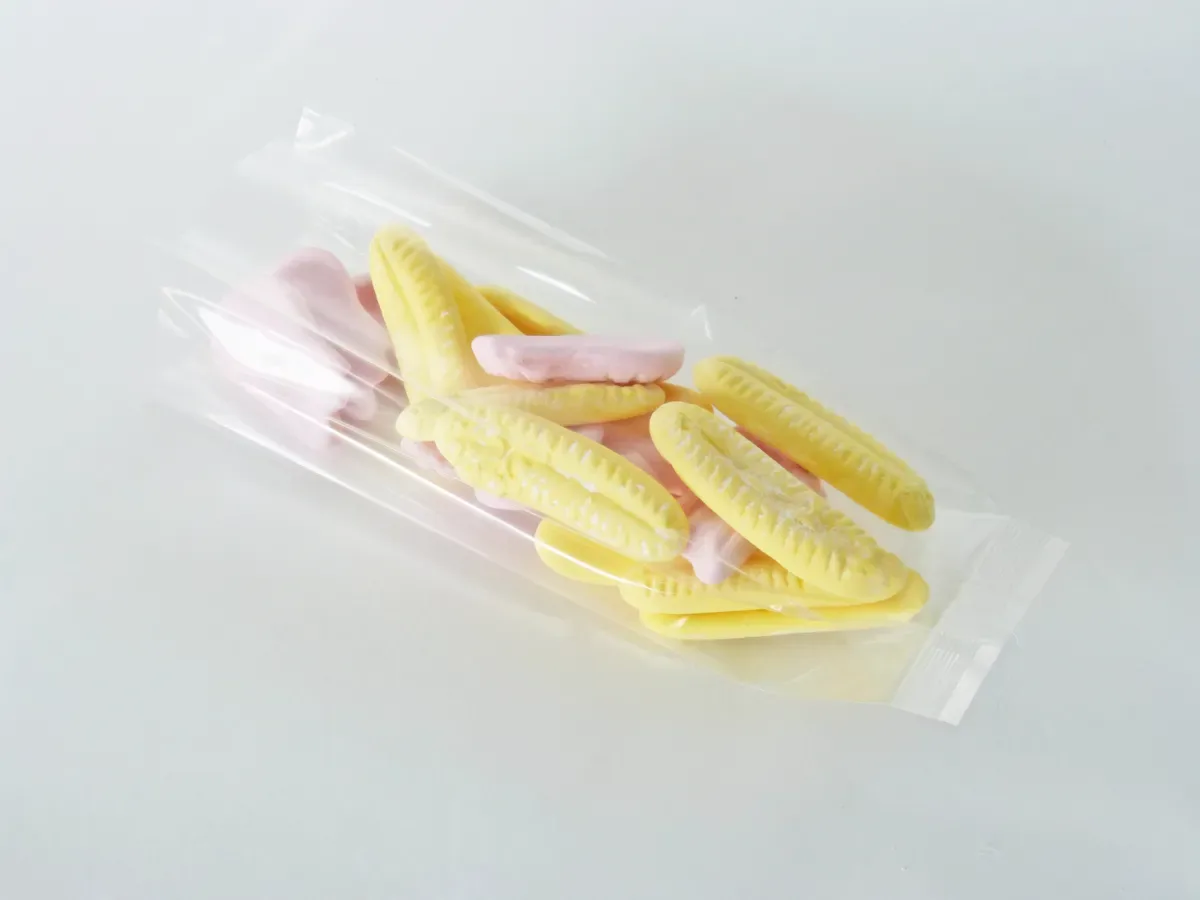 Compostable Cellophane Gusseted Bags — Cellophane Bag With Gusset — 100 × 70 × 180 mm