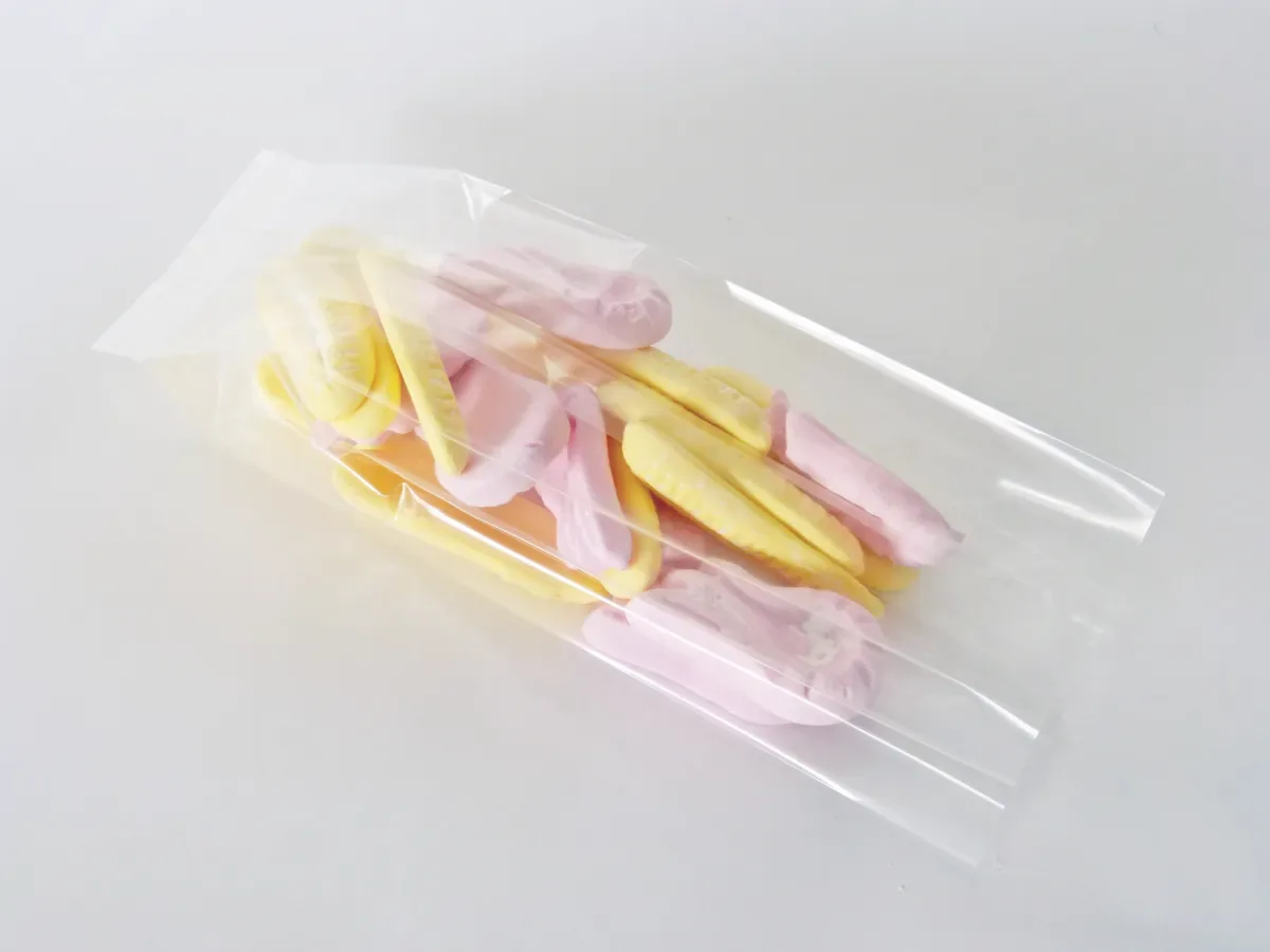 Compostable Cellophane Gusseted Bags — Cellophane Bag With Gusset — 114 × 76 × 180 mm
