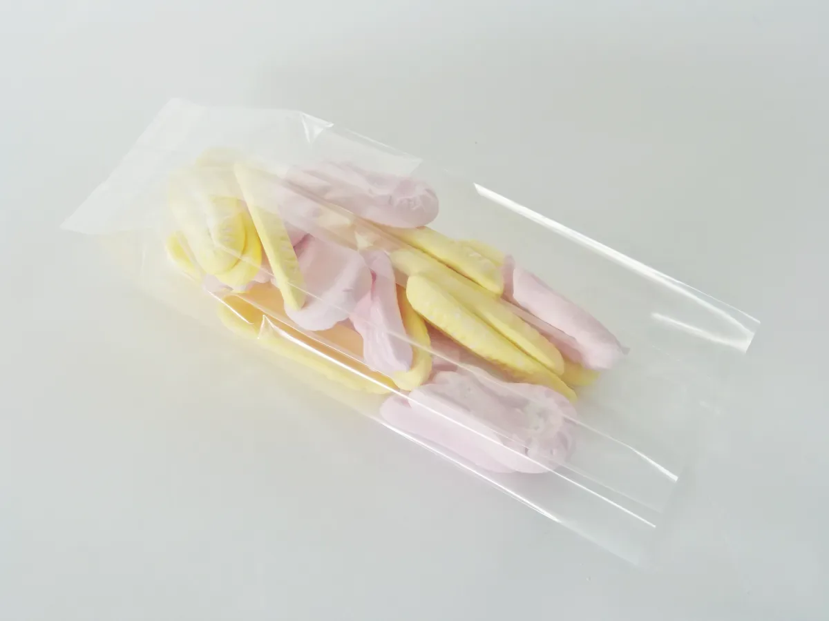 Compostable Cellophane Gusseted Bags — Cellophane Bag With Gusset — 125 × 76 × 229 mm