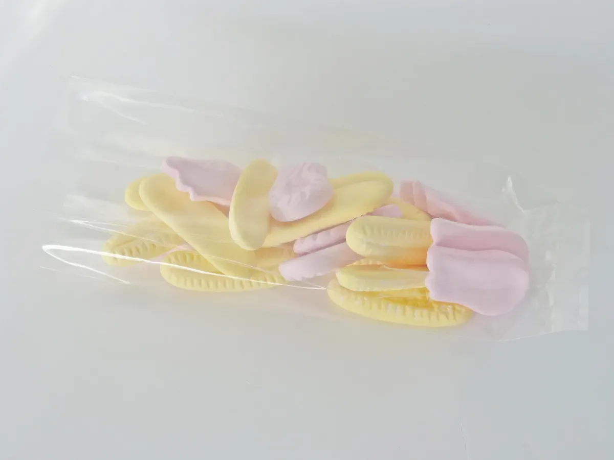 Compostable Cellophane Gusseted Bags — Cellophane Bag With Gusset — 125 × 76 × 254 mm
