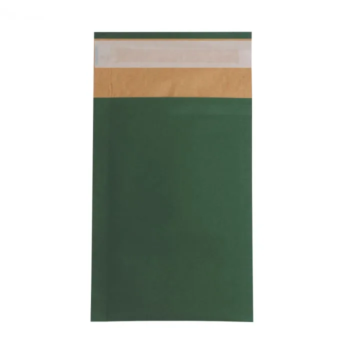 Dark Green Eco Friendly Paper Padded Bags — Dark_Green — 190gsm — 100 × 165 mm