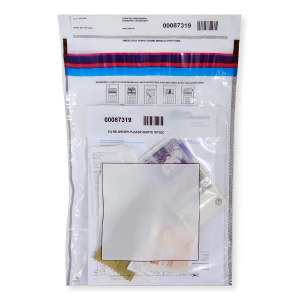 Evidence Bags — A4 Clear - Security Bag — 400 × 260 mm