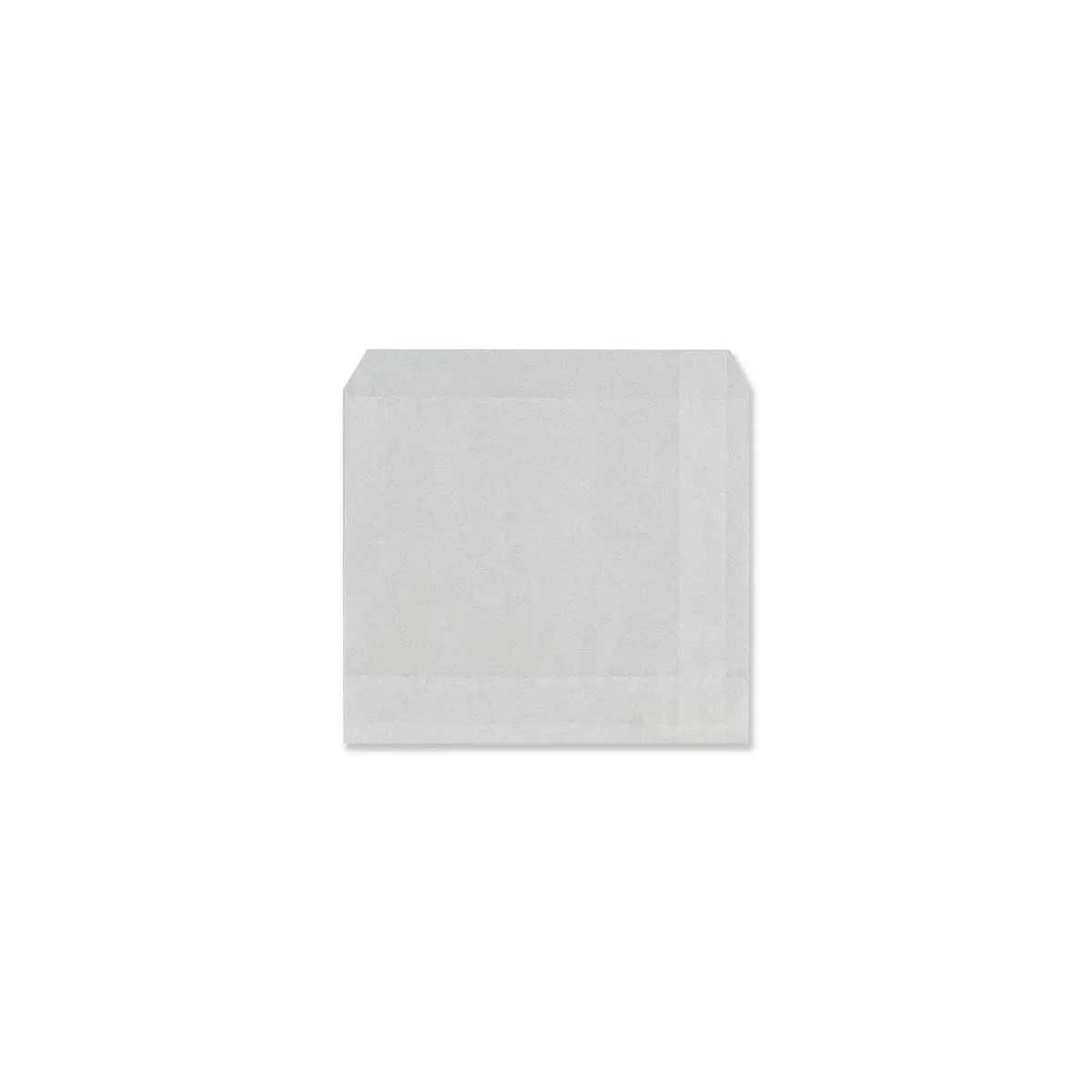 Flush Top Glassine Bags 60GSM — Clear — 60gsm — 131 × 113 mm