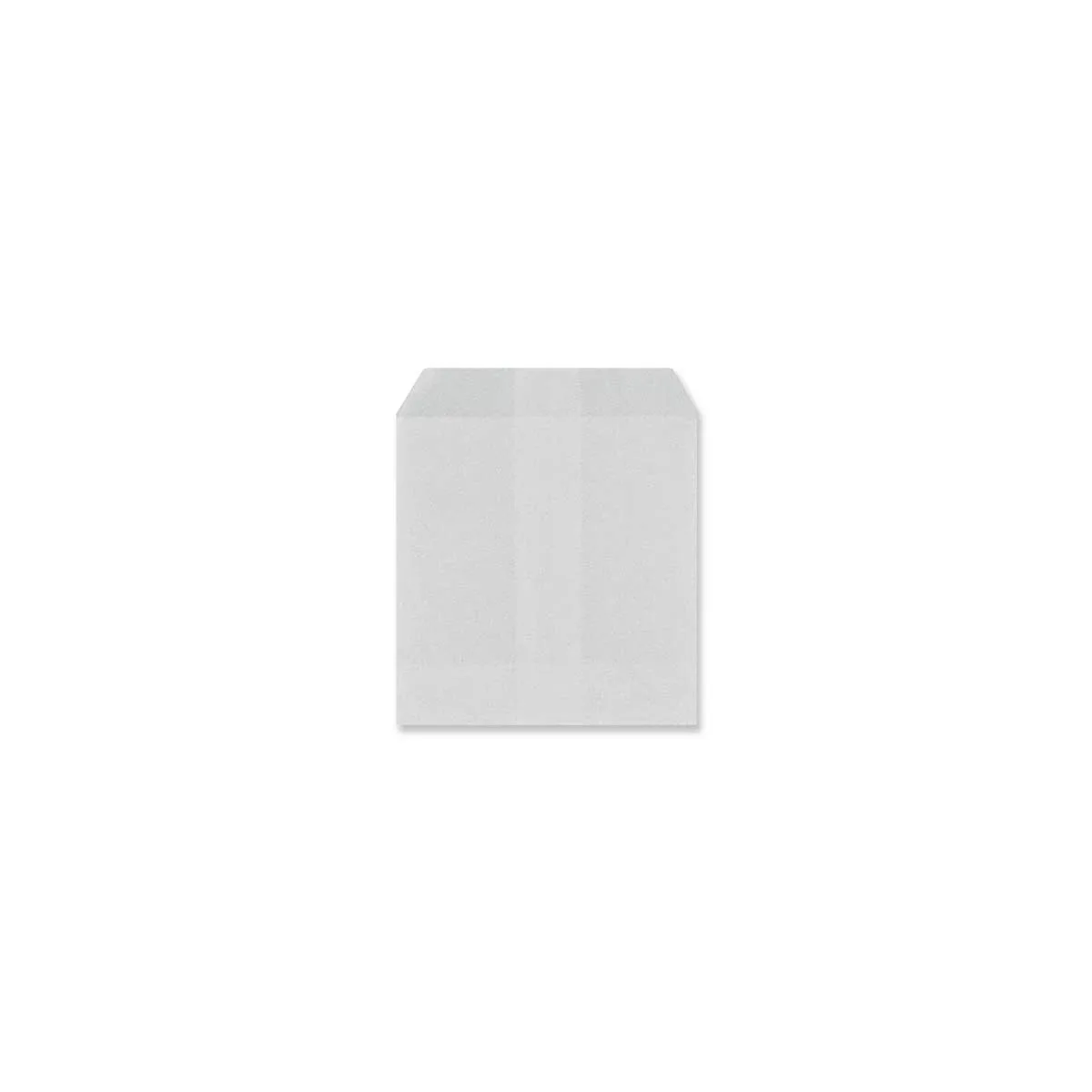 Flush Top Glassine Bags 60GSM — Clear — 60gsm — 95 × 95 mm