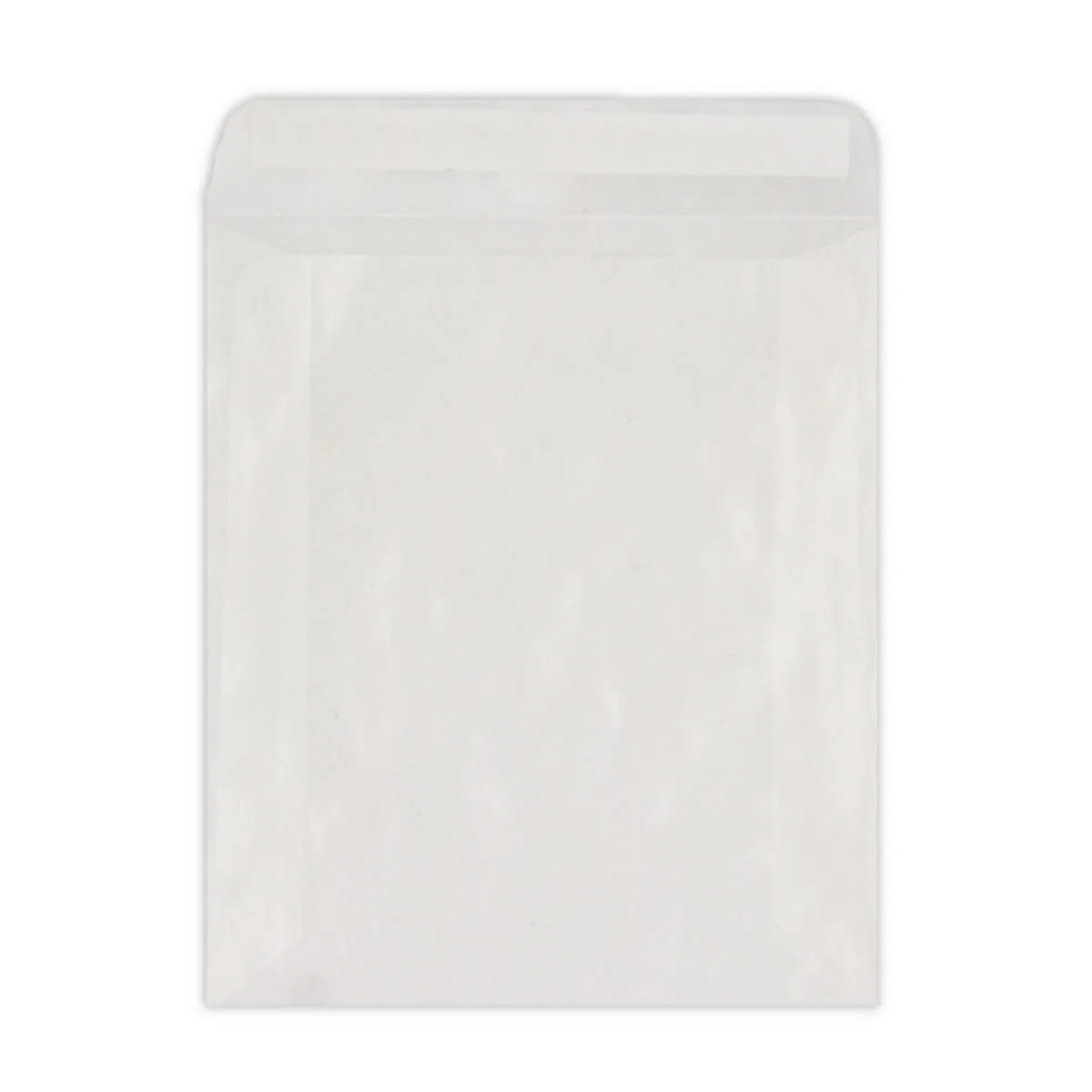 Glassine Envelopes Peel and Seal — Clear — 60gsm — 92 × 108 mm