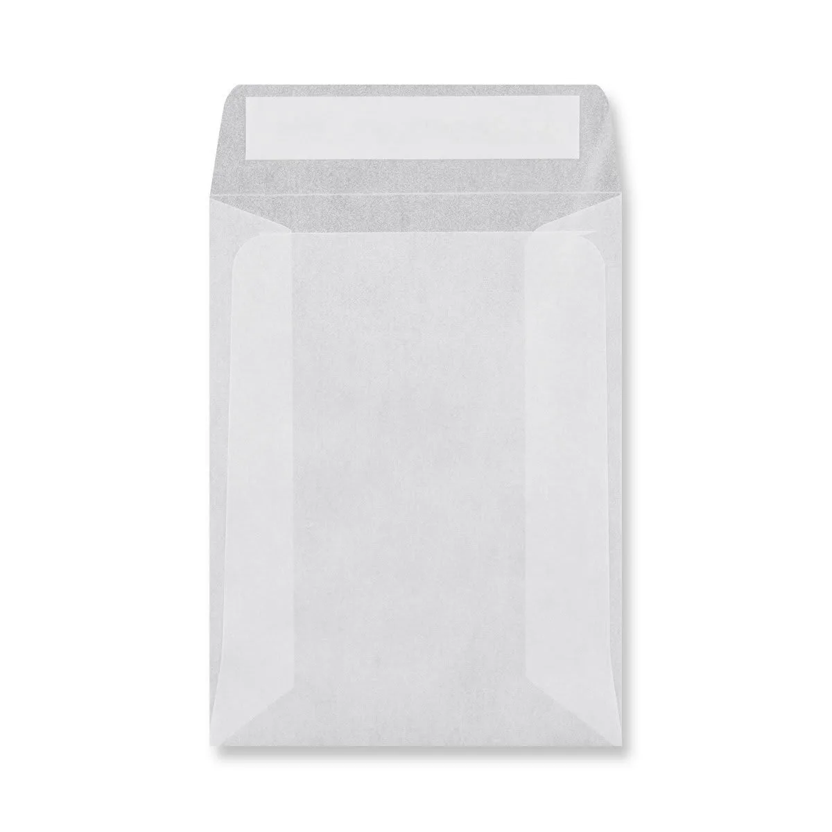 Glassine Envelopes Peel and Seal — Clear — 60gsm — 68 × 92 mm