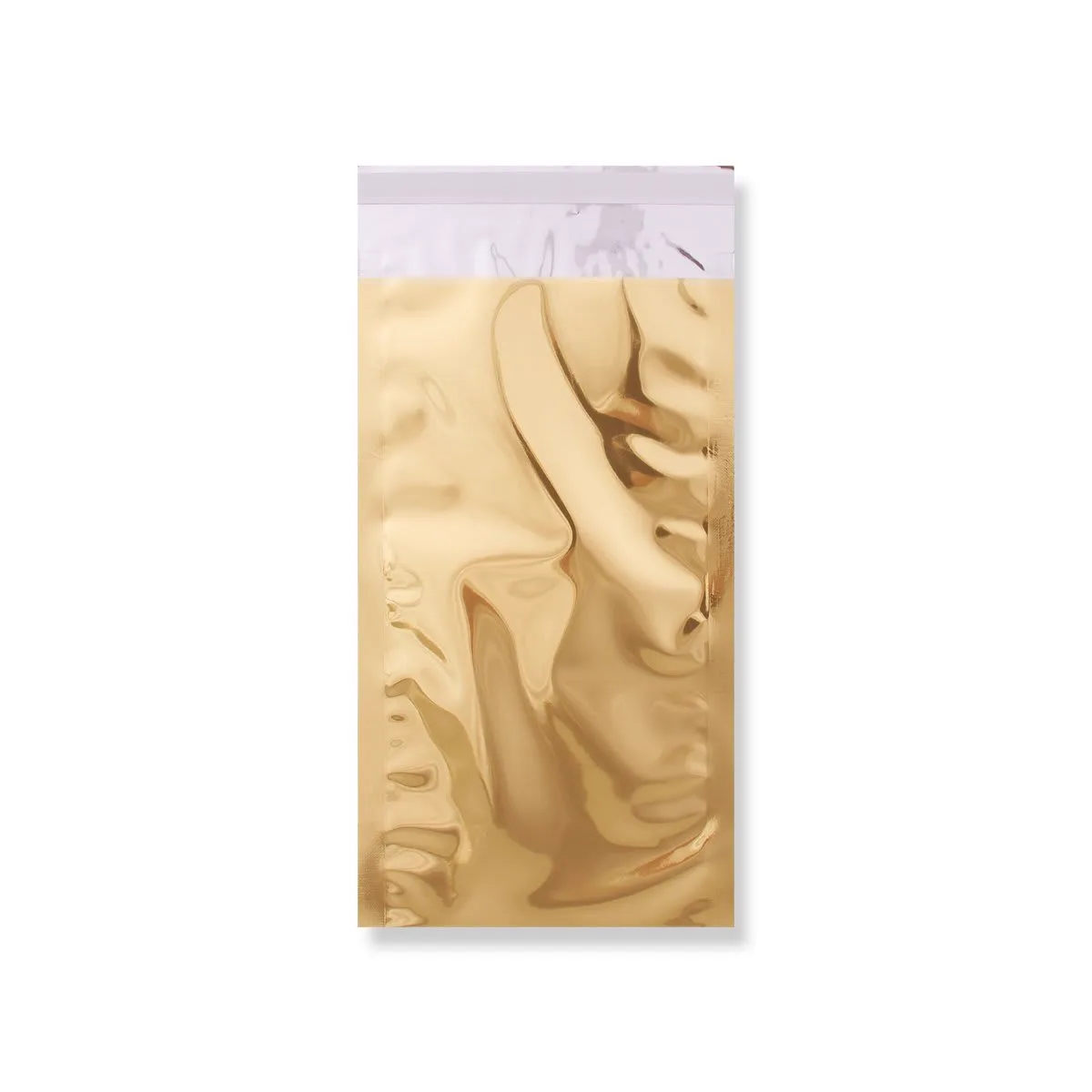 Gold Gloss Metallic Foil Bags Peel & Seal — Gold — 70gsm — 114 × 229 mm