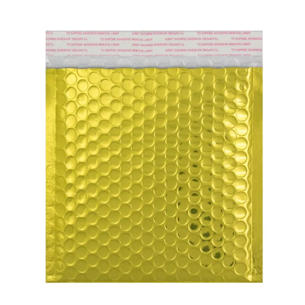 Gold Gloss Metallic Bubble Bag — Gold Gloss Bubble Bag — 165 × 165 mm