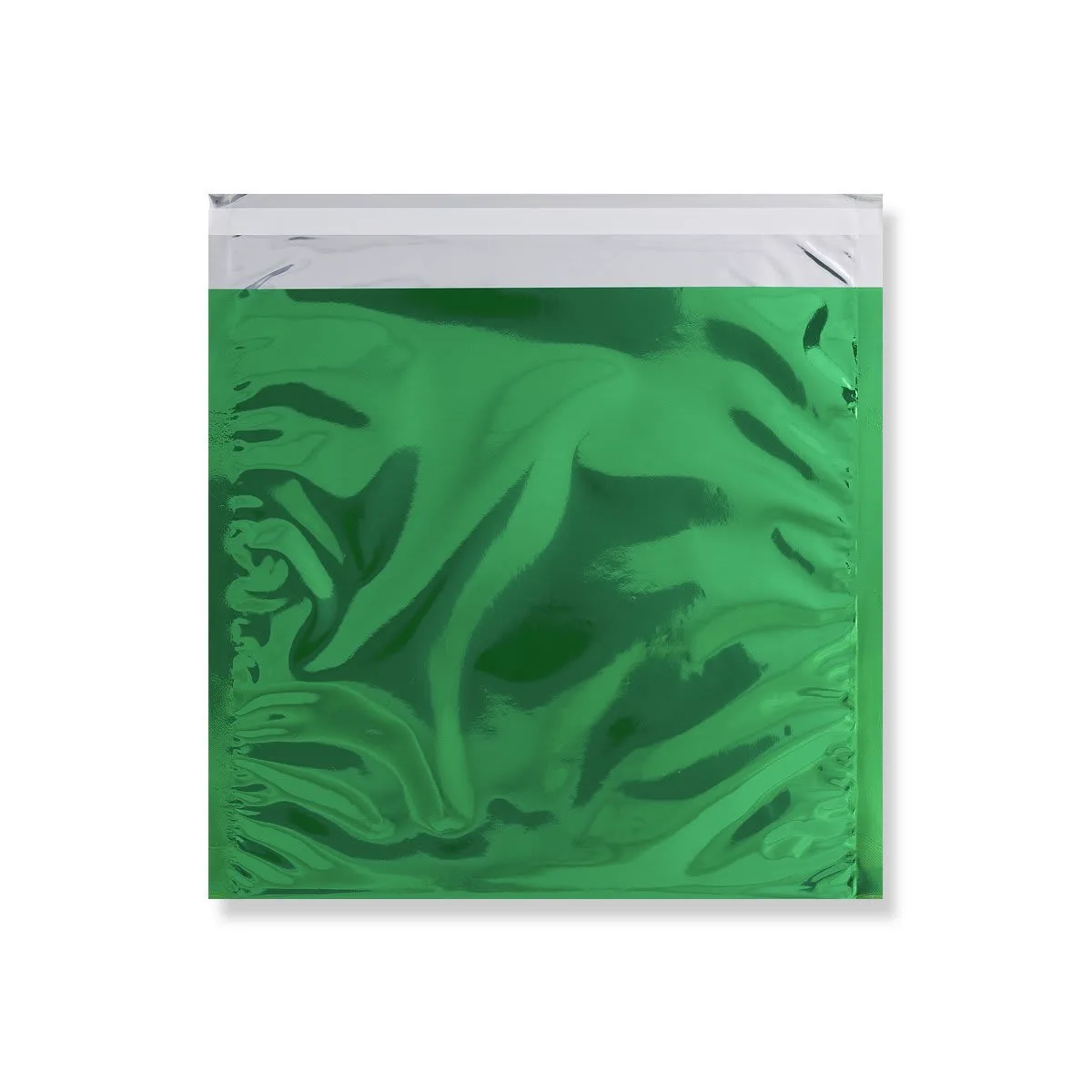 Green Gloss Metallic Foil Bags Peel & Seal — Green — 70gsm — 220 × 220 mm
