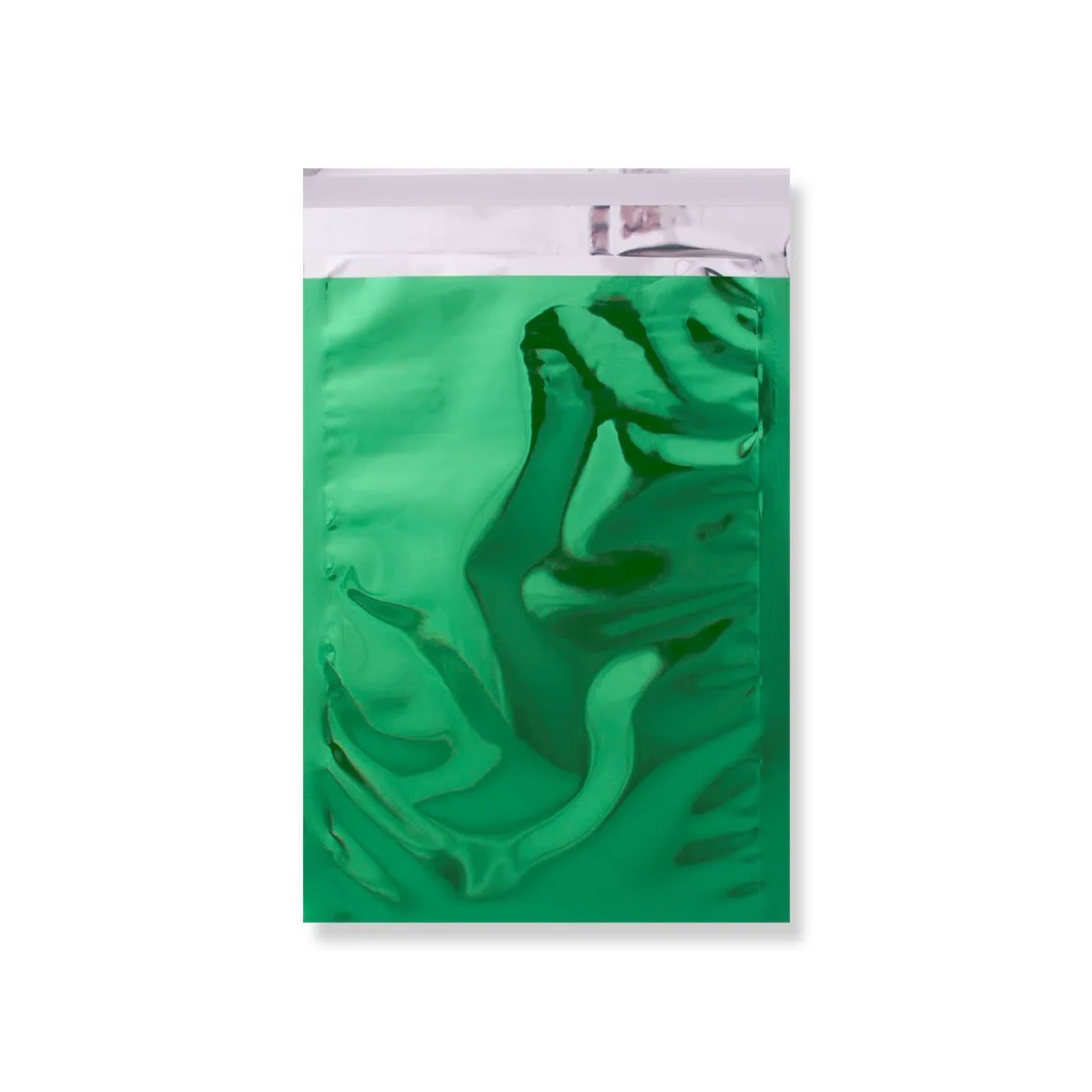 Green Gloss Metallic Foil Bags Peel & Seal — Green — 70gsm — 162 × 229 mm