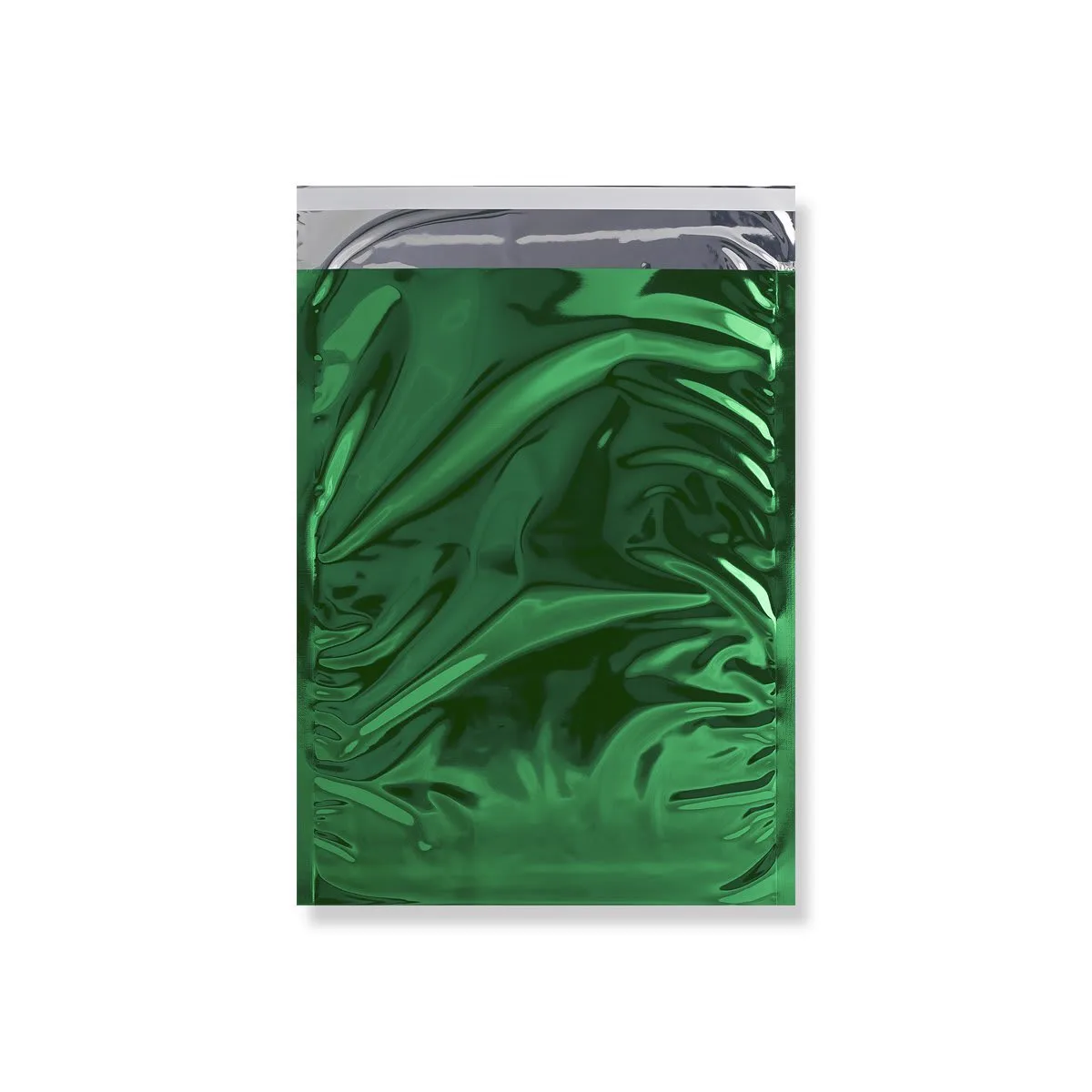 Green Gloss Metallic Foil Bags Peel & Seal — Green — 70gsm — 229 × 324 mm