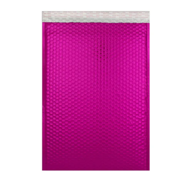 Hot Pink Gloss Metallic Bubble Bag — C3 pink gloss Bubble Bag — 450 × 320 mm