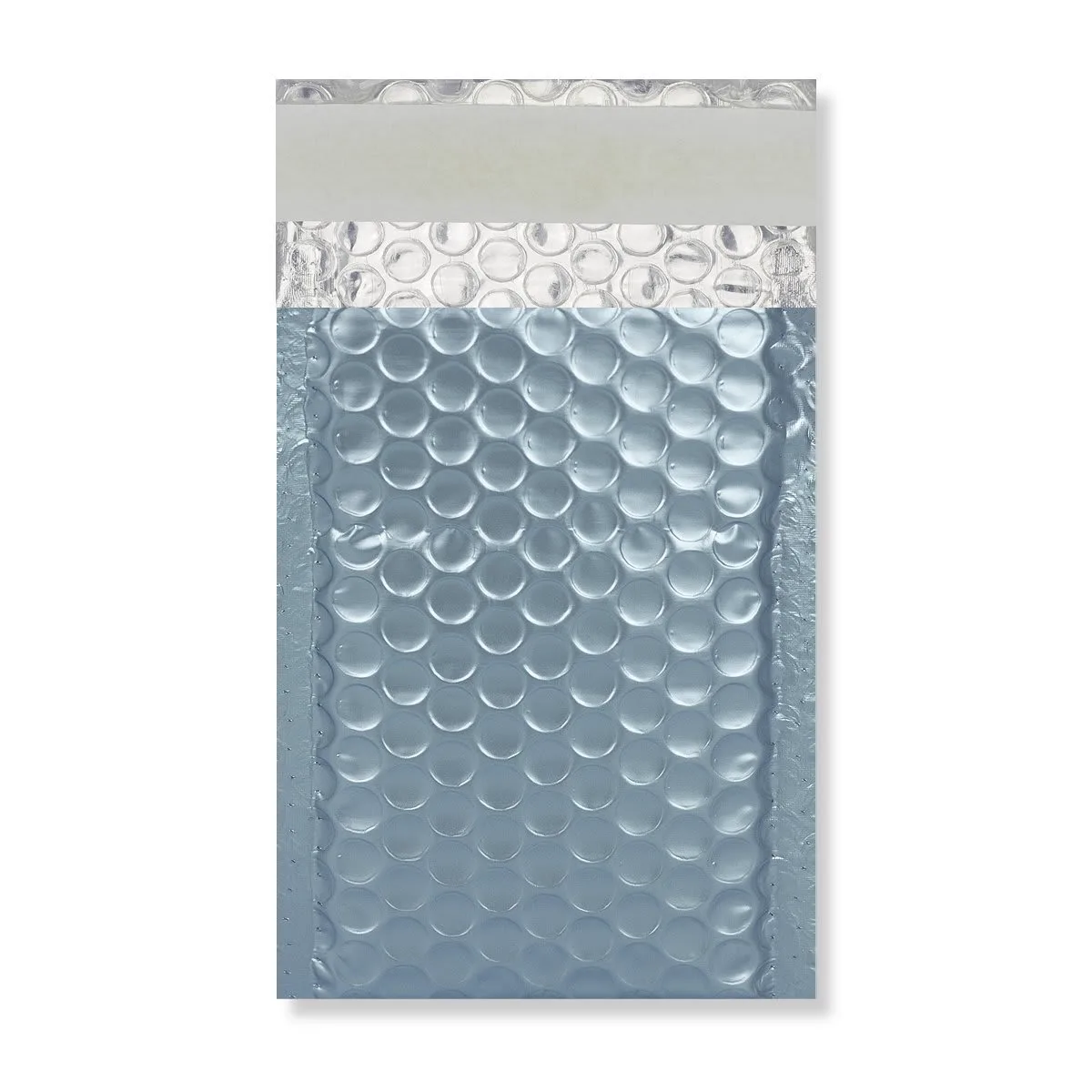 Ice Blue Matt Metallic Padded Bubble Bags — Ice_Blue — 190gsm — 90 × 145 mm