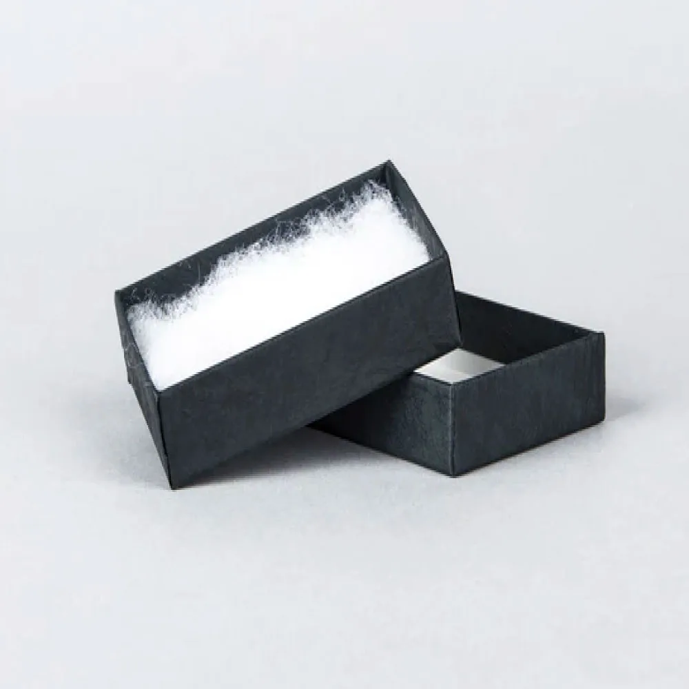 Jewellery boxes — Black — Cufflink / Double Ring — 50 × 75 × 30 mm
