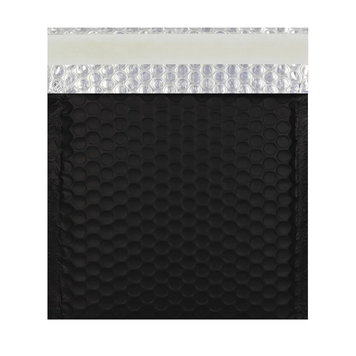 Matt Black Metallic Padded Bubble Bags — Black — 190gsm — 165 × 165 mm