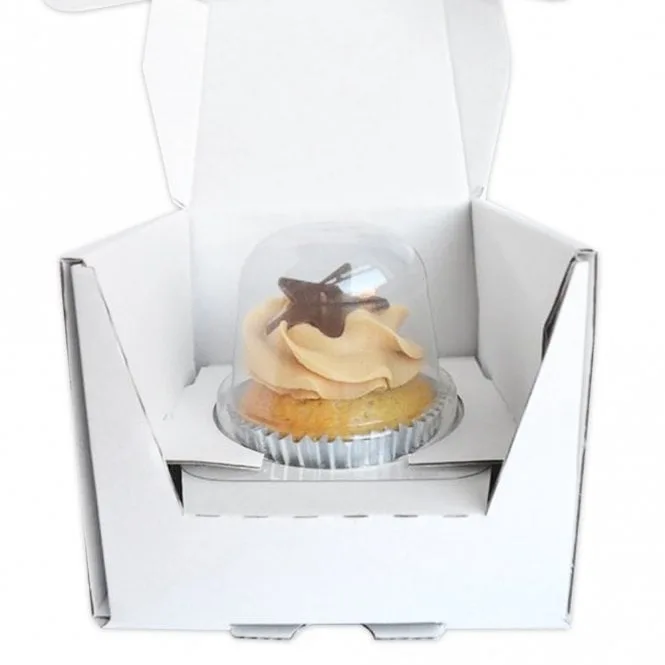 Postable Cupcake Single Box — 125 × 110 × 100 mm